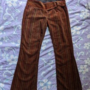 Juicy Couture low rise striped corduroy flares, size 29